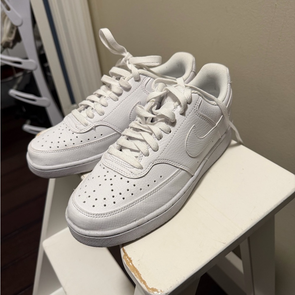 Nike White Mesh Sneakers